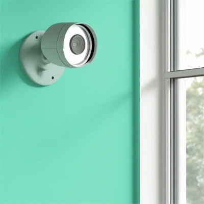 Akron vivint camera facing a window
